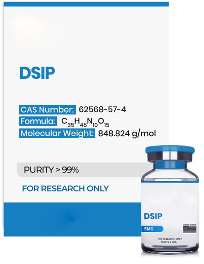 (🧠 Improves sleep structure) DSIP (Delta Sleep-Inducing Peptide) (5mg) -10 Vials