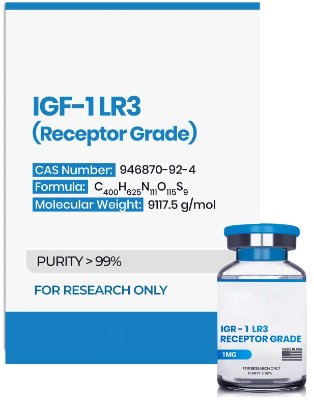 (💪 Rapid muscle gain)Receptor Grade IGF-1 LR3 (1mg) - Buy Online - 10 Vials