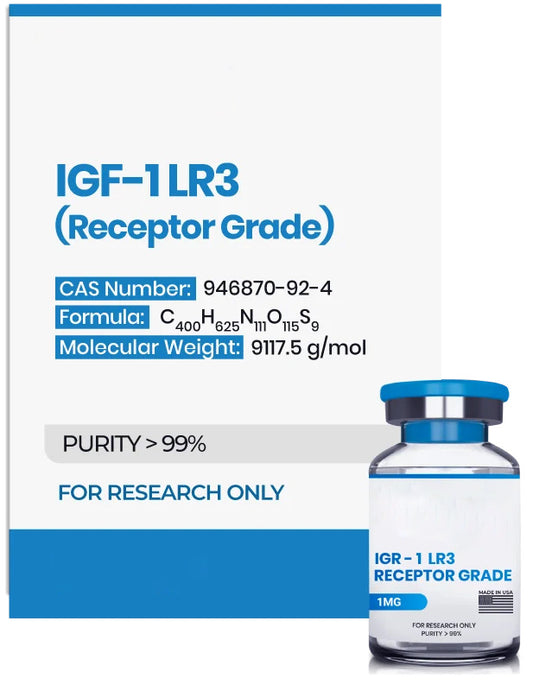 (💪 Rapid muscle gain)Receptor Grade IGF-1 LR3 (1mg) - Buy Online - 10 Vials