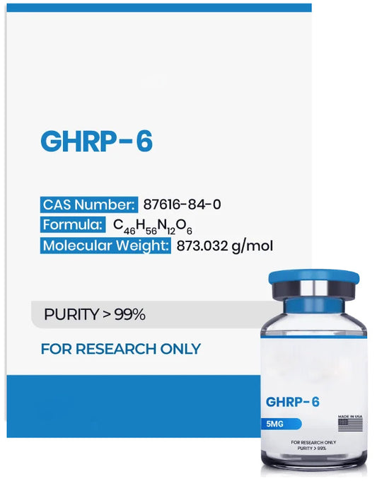 (💪 Recovery and Muscle-Building Support)GHRP-6 (5mg) - 10 Vials