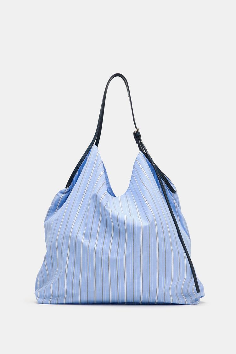 PRINTED FABRIC TOTE BAG