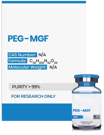 （💪Muscle recovery） PEG-MGF (Pegylated MGF) Peptide - 5mg - 10 Vials
