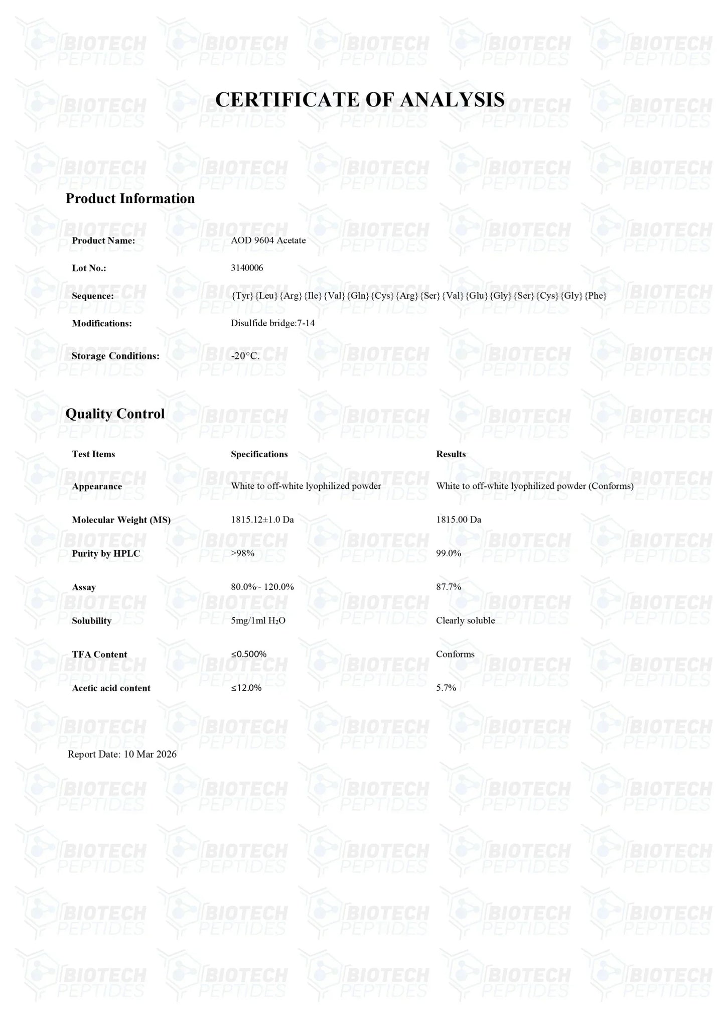 (🔥Fat loss) AOD 9604 (5mg) -10 Vials