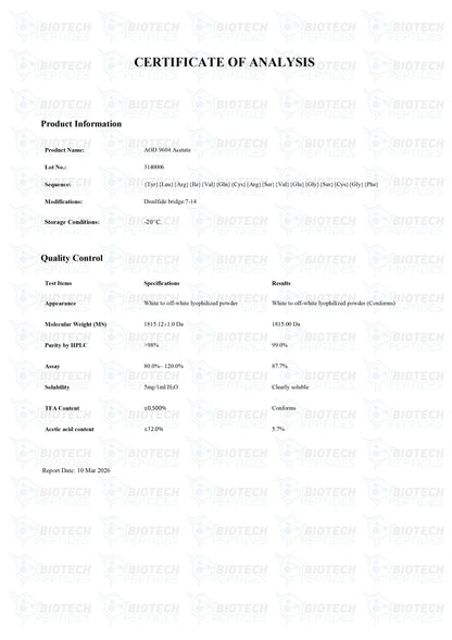 (🔥Fat loss) AOD 9604 (5mg) -10 Vials