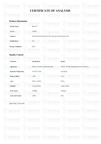 （💪Repair + Anti-inflammatory + Tissue Regeneration） BPC-157 (5mg) - Biotech Peptides