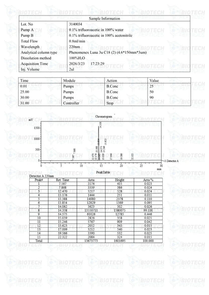 (💪 Boosts GH secretion) GHRP-2 Peptide - (10mg) - 10 Vials