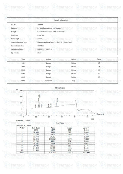 （💪Muscle recovery） PEG-MGF (Pegylated MGF) Peptide - 5mg - 10 Vials