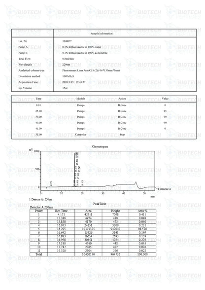 (🌴Anxiety relief) Selank Peptide (10mg) - 10 Vials