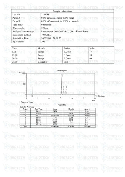 ( 💪 Speed up recovery) TB-500 (Thymosin Beta-4) Peptide (10mg) - 10 Vials