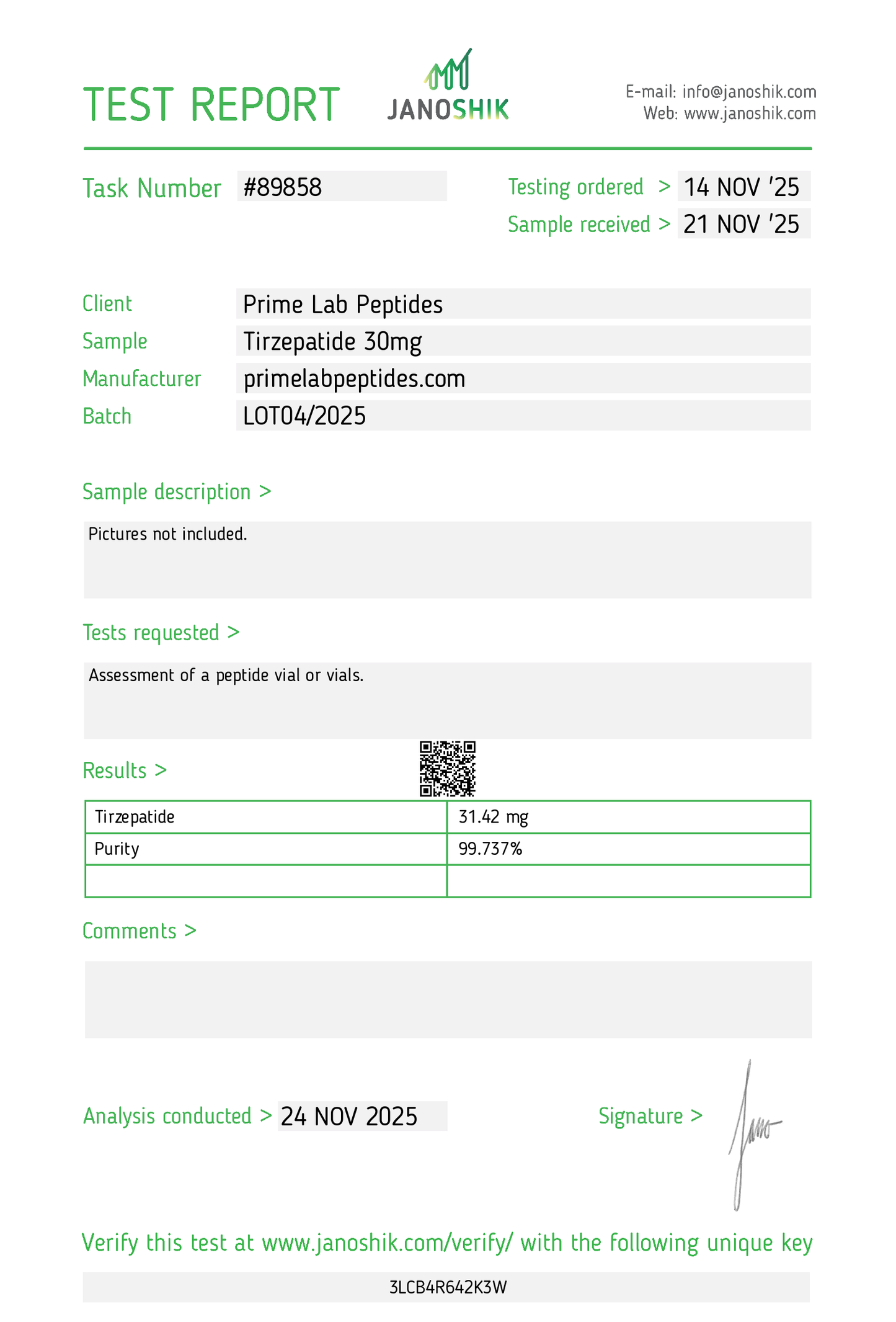 🔥（Weight Management）Tirzepatide – 30mg-10 Vials