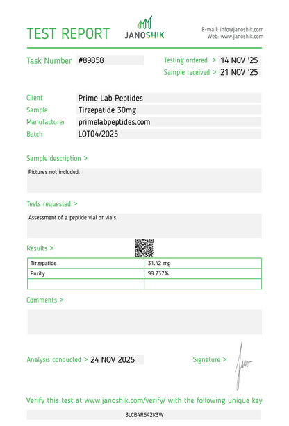 🔥（Weight Management）Tirzepatide – 30mg-10 Vials
